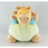 Doudou girafe vache verte jaune bleu NOUNOURS