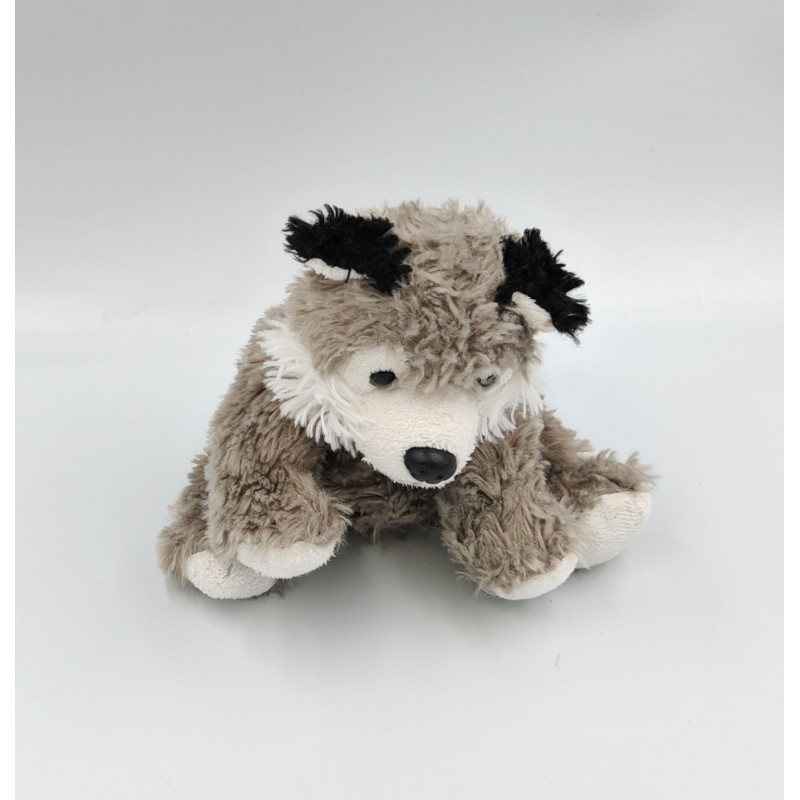 Peluche chien loup Husky gris blanc noir DANI