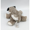 Peluche chien loup Husky gris blanc noir DANI