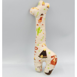 Doudou girafe tissu motifs TRIXIE BABY