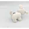 Mini doudou chien blanc gris