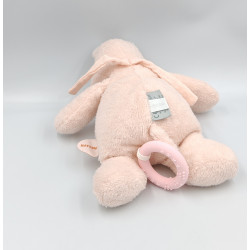 Doudou musical hippopotame rose saumon Susie et Bonnie NATTOU