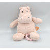 Doudou musical hippopotame rose saumon Susie et Bonnie NATTOU