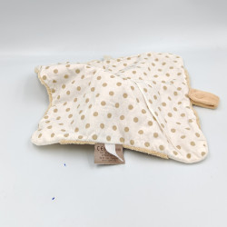 Doudou plat lapin beige pois NATTOU