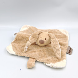 Doudou plat lapin beige pois NATTOU
