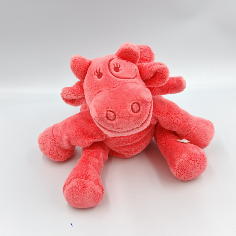Doudou vache rose fushia NOUKIE'S NOUKIES