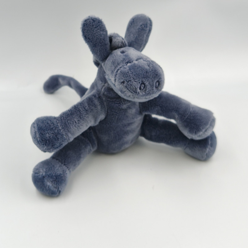 Doudou ane bleu marine poudre d'étoiles NOUKIE'S