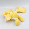 Doudou et compagnie ours jaune mouchoir douceur macaron