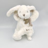 Doudou et compagnie musical lapin blanc gris beige taupe tout doux Bonbon