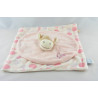 Doudou plat vache rose rosalie lola fleurs dentition NOUKIE'S