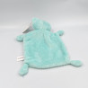 Doudou plat ours bleu empreintes NICOTOY