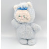 Ancienne Peluche chat bleu TIENO