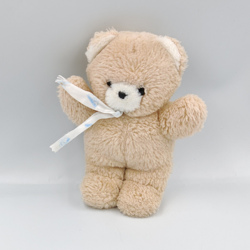 Ancienne peluche ours beige blanc NOUNOURS