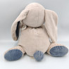 Grand doudou lapin bleu beige blanc Bao et Wapi NOUKIE'S