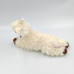 Peluche lama blanc marron gris AURORA