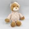 Doudou ours marron beige étoiles FILANTEX