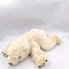 Doudou ours polaire blanc créme MARINELAND