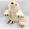 Doudou ours polaire blanc créme MARINELAND