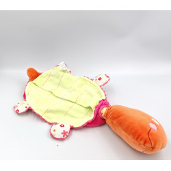 Doudou range pyjama tortue rose orange verte SUCRE D'ORGE