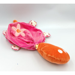 Doudou range pyjama tortue rose orange verte SUCRE D'ORGE