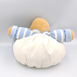 Doudou patapouf lapin blanc bleu bateau enfant KALOO