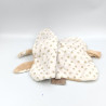 Doudou plat lapin beige pois NATTOU