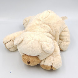 Doudou ours écru beige marron NICOTOY