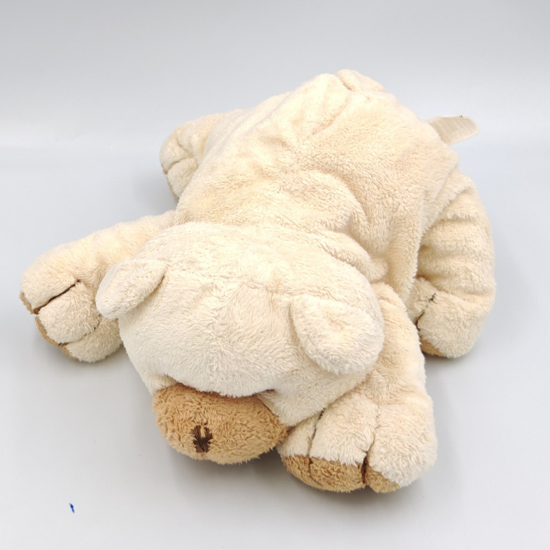 Doudou ours écru beige marron NICOTOY