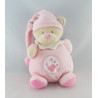 Doudou ours boule rose oiseau étoile NICOTOY NEUF