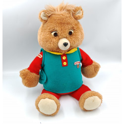 Ancienne peluche ours Teddy Ruxpin Cassette Année 1985