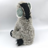 Ancienne peluche ane gris blanc noir