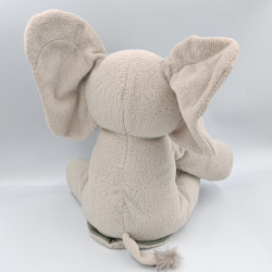 Peluche interactive sonore éléphant gris FLAPPY BABY GUND