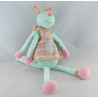 Doudou Criquet bleu turquoise Zéphir et Zoé MOULIN ROTY 