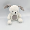 Doudou lapin chien blanc gris PREMAMAN