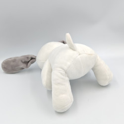 Doudou lapin chien blanc gris PREMAMAN