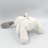 Doudou lapin chien blanc gris PREMAMAN