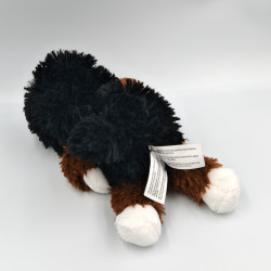 Doudou chien noir blanc marron KINDER