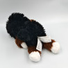 Doudou chien noir blanc marron KINDER