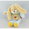 Doudou chien lapin bleu ciel escargot brodé TEX
