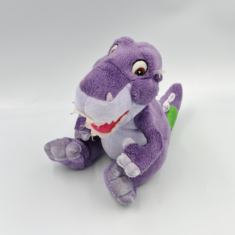 Peluche Le petit Dinosaure T-rex violet Chomper ami de Petit Pied GIPSY