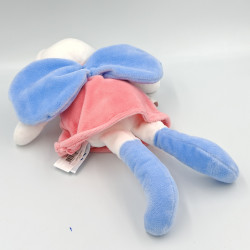 Doudou souris blanche rose bleu Praline BABY NAT