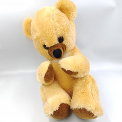 Ancienne peluche ours beige marron Vintage