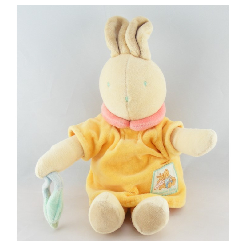 Doudou mini ours blanc la grande famille MOULIN ROTY