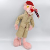 Ancienne peluche la panthére rose Pink Panther manteau gris inspecteur