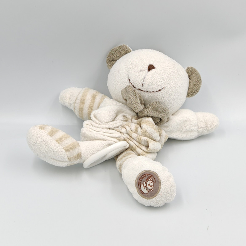 Doudou musical accordéon ours blanc gris Dodo d'amour MGM