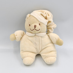 Doudou musical ours écru bonnet NOUKIE'S