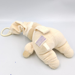 Doudou musical ours écru bonnet NOUKIE'S