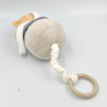 Doudou musical ours blanc gris CHICCO