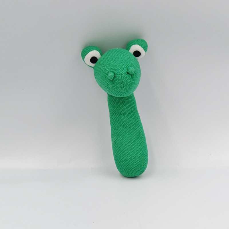 Doudou baton hochet crocodile vert LACOSTE