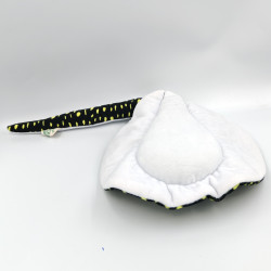 Peluche poisson raie manta blanche noir jaune tachetée NATURE PLANET